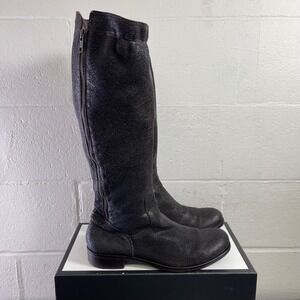 MOMA Avantgarde Western Brown Leather Boots Biker Motorcycle Women 40 EU/9.5 US